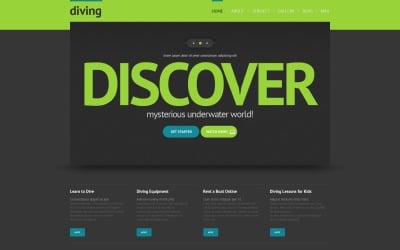 Entdecken Sie Tauchen WordPress Theme & Website-Vorlage