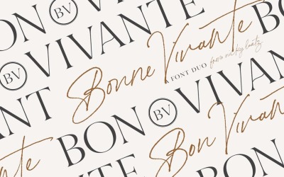 Familia de fuentes Bon Vivant Luxury
