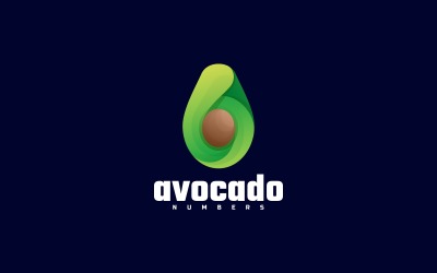 Logo-stijl met Avocado-verloop