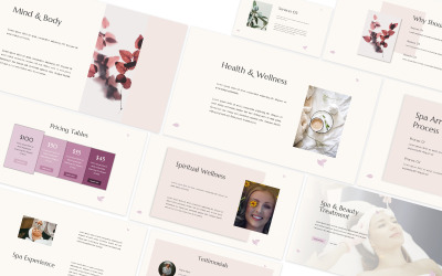 Spa & Beauty Szablon PowerPoint