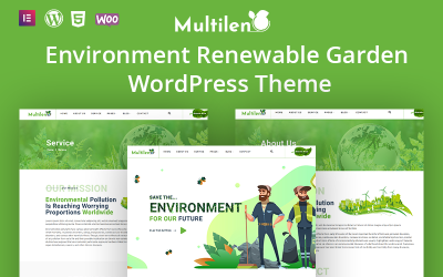 Тема WordPress с возобновляемым садоводством Multilen Environment
