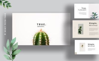 True. Minimal Keynote Templates