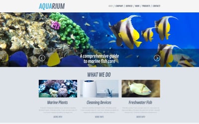 Darmowy motyw WordPress i szablon strony internetowej dla ryb