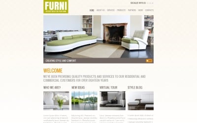 Free Furniture WordPress Theme &amp;amp; Website Template