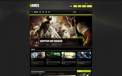 Free Games Website Templates - 22 Best Video Games Web Themes