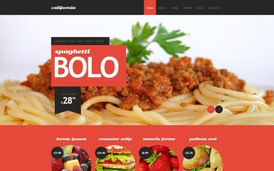 Gratis europeisk restaurang WordPress layout och webbplatsmall