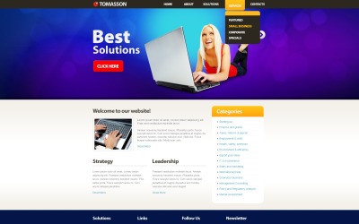 Gratis Financial Advisor WordPress -tema och webbplatsmall