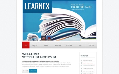 Gratis skolning WordPress -tema och webbplatsmall
