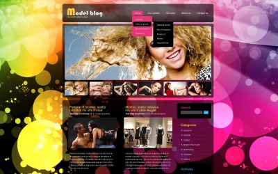 Gratis WordPress-thema en websitesjabloon voor mode