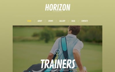 Kostenlose Golf Responsive WordPress-Layout- und Website-Vorlage