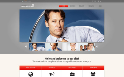 Kostenlose WordPress-Layout- und Website-Vorlage für Finanzplaner