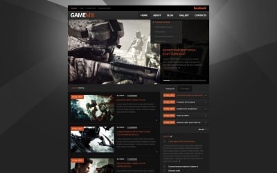 Modelos de site de portal de jogos grátis - 16 melhores temas da web de  portal de jogos on-line