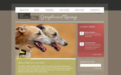 Layout WordPress gratuito per cani e modello di sito web