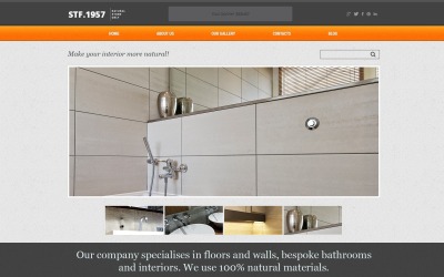 Tema grátis e modelo de site para WordPress de piso elegante