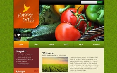 Tema WordPress de frutas grátis e modelo de site