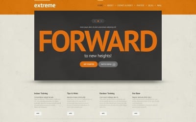Thème WordPress et modèle de site Web adaptatifs gratuits pour les sports extrêmes