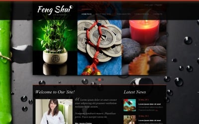 Zdarma Feng Shui WordPress šablona a webová šablona