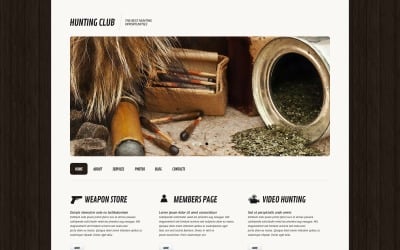 Free Hunting Responsive WordPress Website Theme &amp;amp; Template