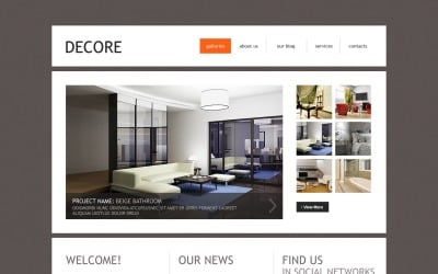 Free Interior WordPress Website Theme & Template