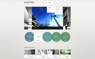 Free Manufacturing WordPress Website Layout &amp;amp; Template