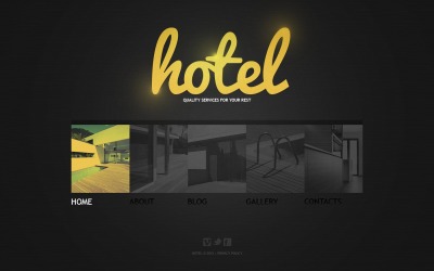 Gratis WordPress-thema en websitesjabloon voor hotels