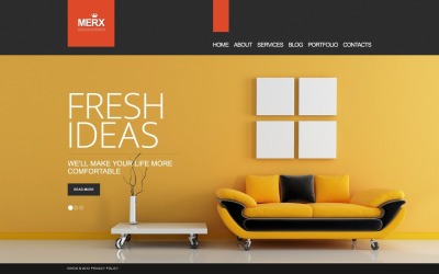 Ingyenes belső tervezési WordPress téma és webhelysablon