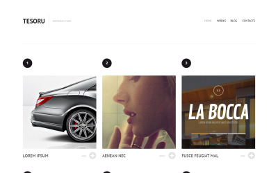 Kostenloses Grid Design WordPress Theme &amp;amp; Website Template