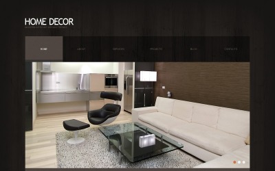 Plantilla de sitio web y diseño de WordPress para decoración del hogar gratis
