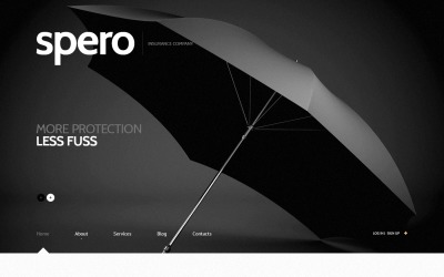 Plantilla de sitio web y diseño de WordPress receptivo de seguros gratis