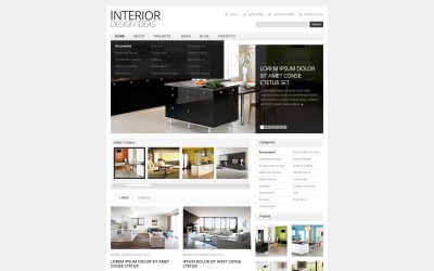 Ücretsiz İç Tasarım WordPress Teması ve Web Sitesi Şablonu