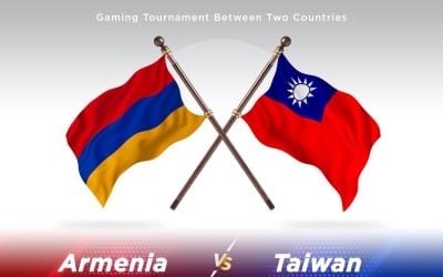Armenia contro Taiwan Two Flags