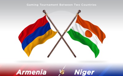 L&amp;#39;Arménie contre le Niger deux drapeaux