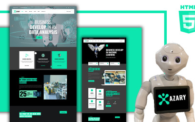 Azary- Robot ve AI Angular şablonu