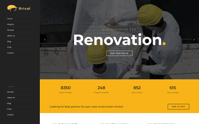 Brixal Building Construction Template HTML