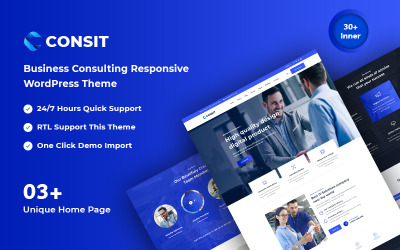 Consit — адаптивная тема WordPress для бизнес-консалтинга