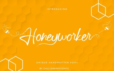 Honeyworker-handschriftlettertype