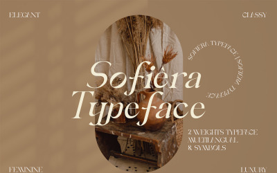 Sofia - Carattere tipografico di lusso