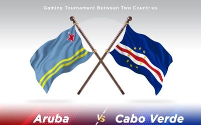 Aruba, cabo verde&amp;#39;ye karşı Two Flags