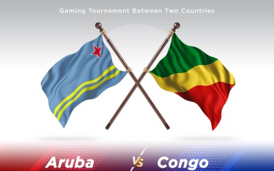 Aruba kontra Demokratiska republiken Kongo Två flaggor