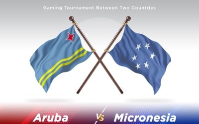 Aruba contro Micronesia Two Flags