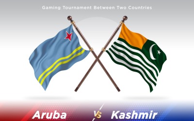 Aruba kontra Kashmir Två flaggor