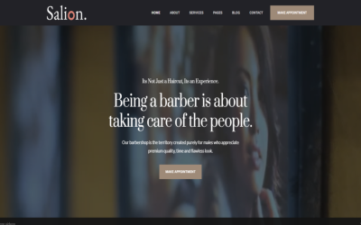 Hair Salon & Beauty, Barber Shop Html Template
