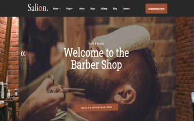 Tattoo Barber Salon - Responsiv HTML -webbplatsmall
