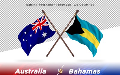 Australia contra las Bahamas Two Flags