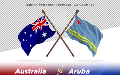 Australia versus Aruba Two Flags