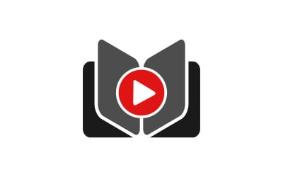 Livre modèle de vecteur d&amp;#39;éducation vidéo