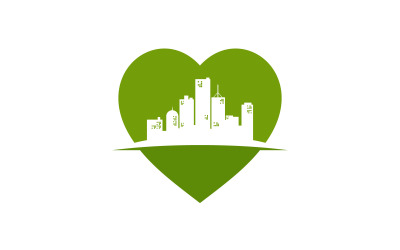 Love my city vector template