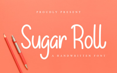 Sugar Roll Yazı Tipi El Yazısı Yazı Tipi