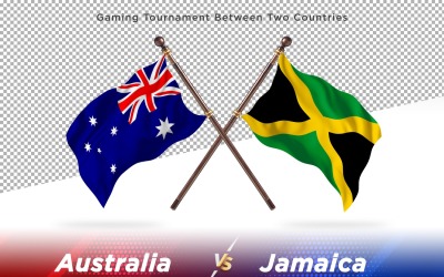 Australia versus Jamaica Two Flags