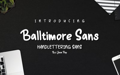 Balltimore Sans - Handlettering Sans Fonts